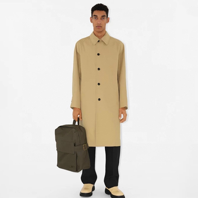 burberry trench cotton blend fabric ekd embroidered backpack